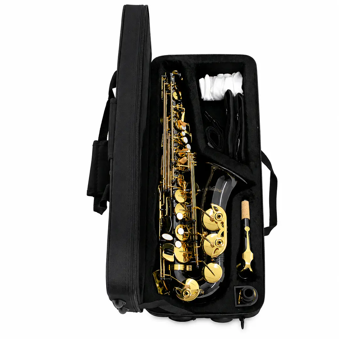 Saxofón Negro Dorado - Tonalidad Eb 2