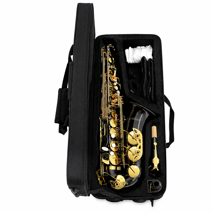 Saxofón Negro Dorado - Tonalidad Eb 2