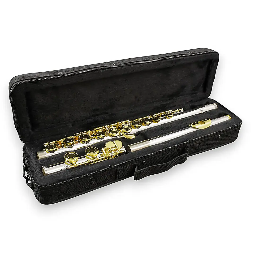 Flauta Traversa Mecanismo en E (Mi) - Silver - Gold 2