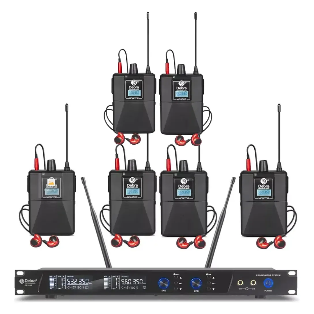 Debra ER202 Wireless In-Ear Monitor (6 receptores) 1