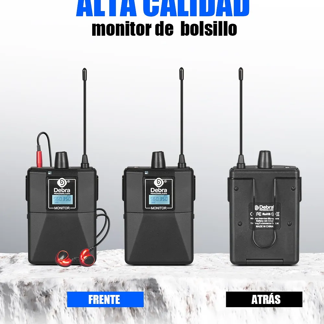 Debra ER202 Wireless In-Ear Monitor (6 receptores) 4