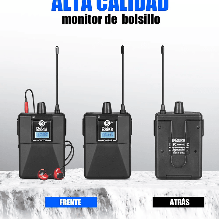 Debra ER202 Wireless In-Ear Monitor (6 receptores) 4