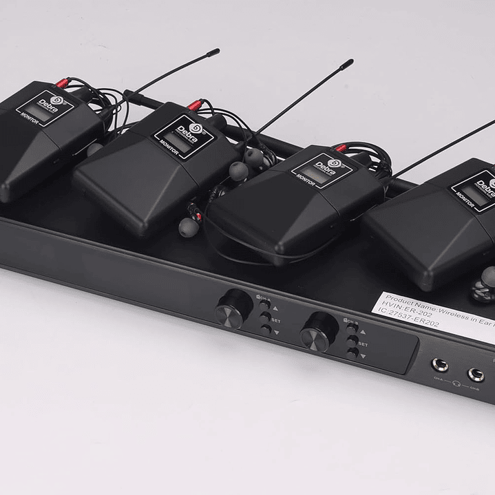 Debra ER202 Wireless In-Ear Monitor (4 receptores) 2
