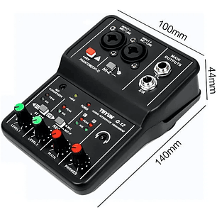 TEYUN Q-12 Interfaz de Audio USB – la solución económica y de calidad para grabación y streaming