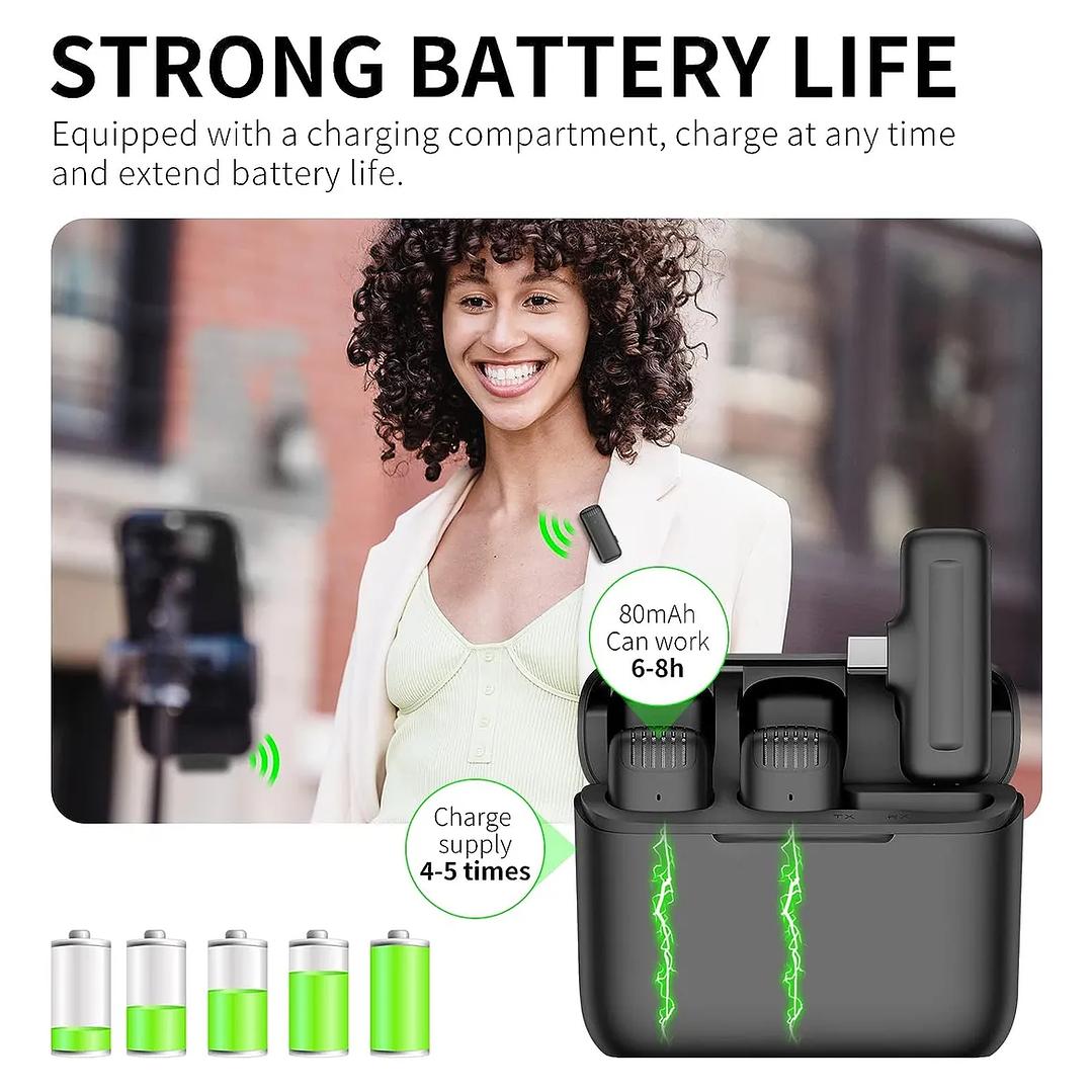 Micrófono Inalámbrico J13 Tipo C para celular 7