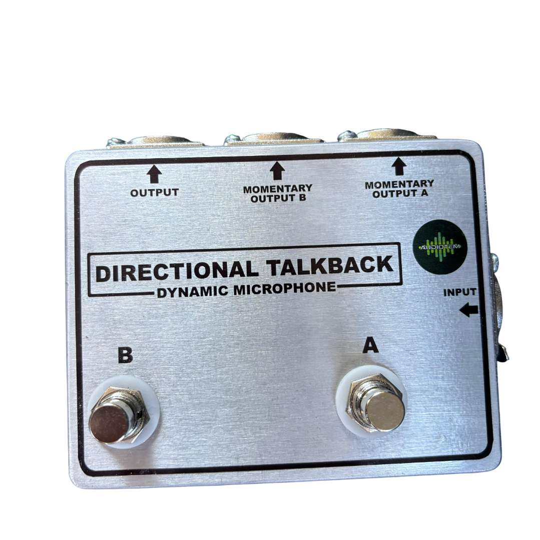 Pedal Talkback Profesional 2 Switch – Comunicación Interna para Música en Vivo 1