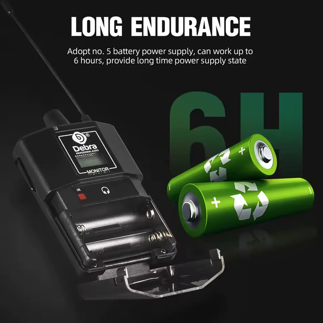 Receptor In Ear Debra Er-102 Bodypack Monitoreo Profesional 6