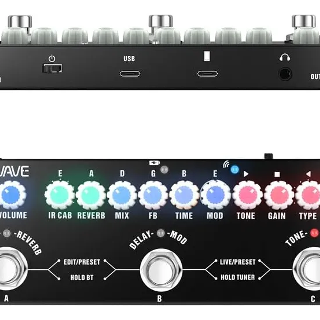 M-Vave Cube Baby Multiefecto para Guitarra Eléctrica – Pedal Multiefecto Compacto Profesional 1