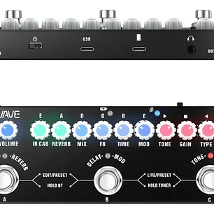 M-Vave Cube Baby Multiefecto para Guitarra Eléctrica – Pedal Multiefecto Compacto Profesional