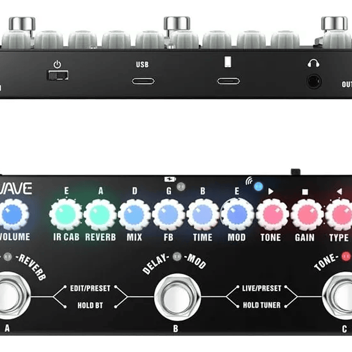 M-Vave Cube Baby Multiefecto para Guitarra Eléctrica – Pedal Multiefecto Compacto Profesional 1
