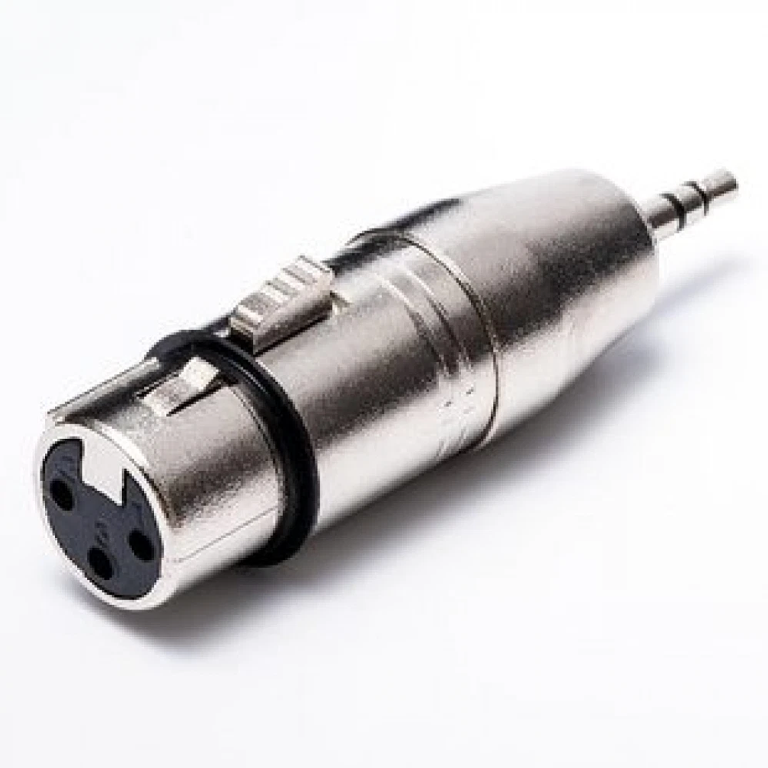 Adaptador XLR a 3.5 mm Estéreo | XLR Hembra 3 Pines a Jack 3.5 mm Macho para Micrófonos, Amplificadores de Audífonos y Monitores 2