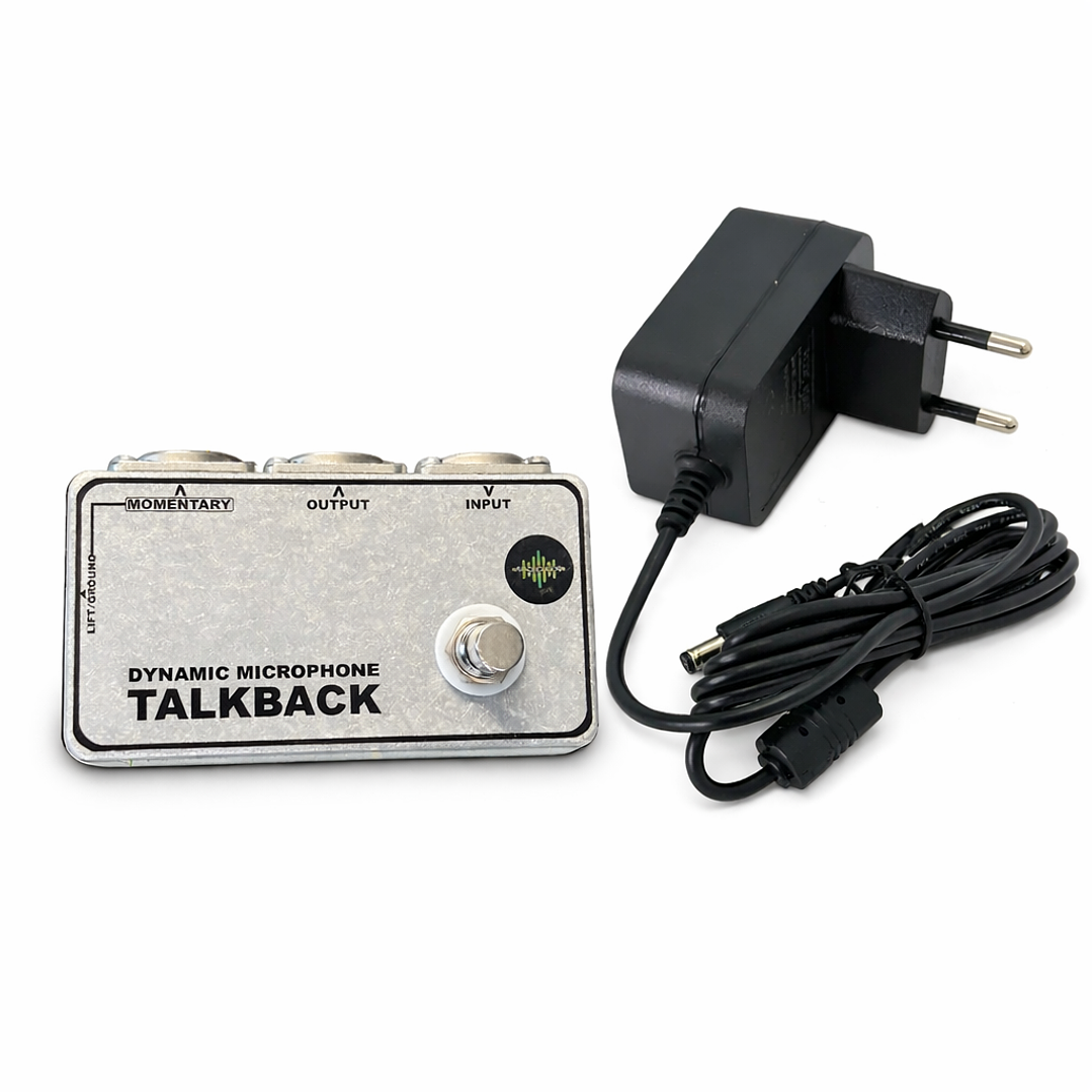 Pedal Talkback para Micrófono Condensador | Comunicación Interna en Vivo + Phantom Power 1