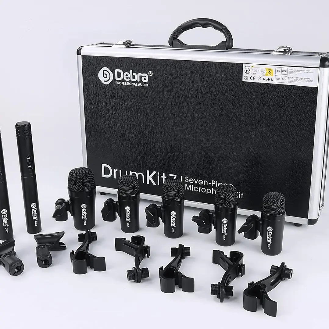 Kit Profesional Micrófonos para Batería DK7 7 Piezas XLR – Bombo, Caja, Toms y Overheads 2