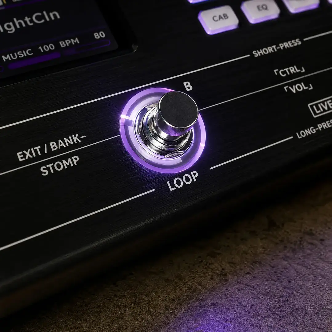 Pedalera Multiefectos M-VAVE Tank Pro para Guitarra y Bajo 4