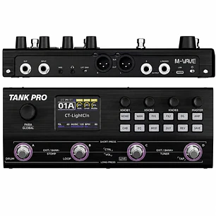 Pedalera Multiefectos M-VAVE Tank Pro para Guitarra y Bajo