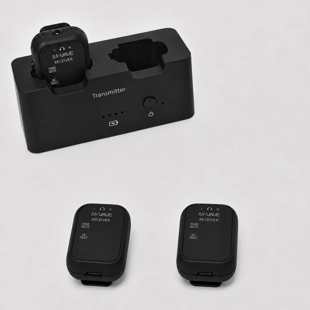 Sistema In Ear Inalámbrico M-VAVE WP-12 2.4 GHz con 3 Receptores 2
