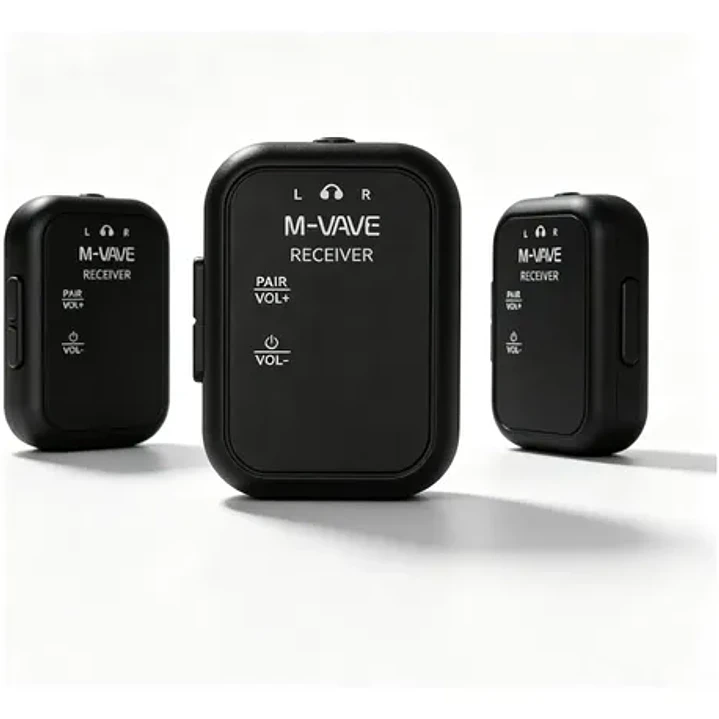Sistema In Ear Inalámbrico M-VAVE WP-12 2.4 GHz con 3 Receptores 3