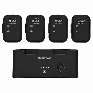 Sistema In Ear Inalámbrico M-VAVE WP-12 2.4 GHz con 4 Receptores