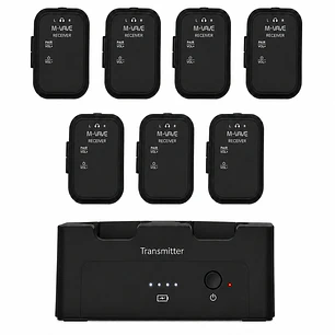 Sistema In Ear Inalámbrico M-VAVE WP-12 2.4 GHz con 7 Receptores