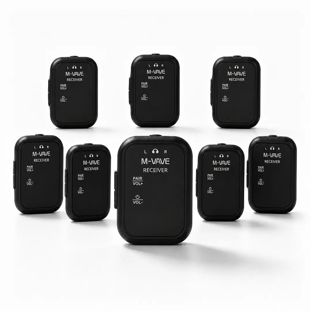 Sistema In Ear Inalámbrico M-VAVE WP-12 2.4 GHz con 8 Receptores 3