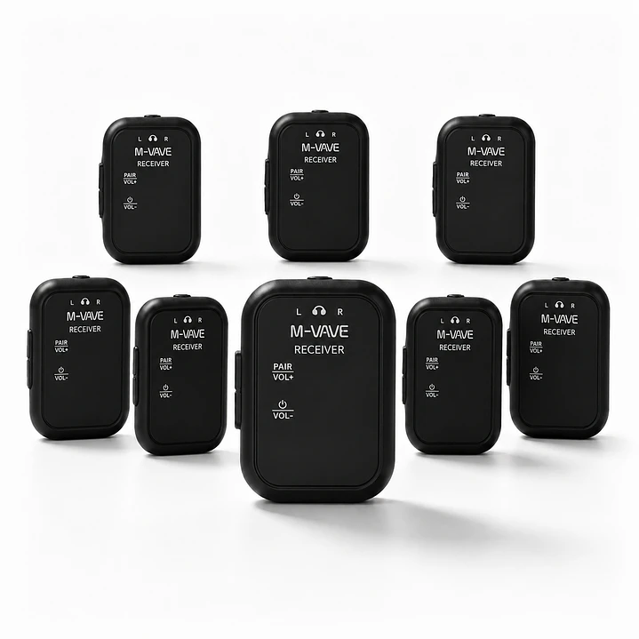 Sistema In Ear Inalámbrico M-VAVE WP-12 2.4 GHz con 8 Receptores 3