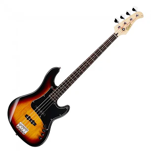 Bajo Eléctrico Cort GB34JJ-3TS 4 Cuerdas Jazz Bass Activo 3 Tone Sunburst