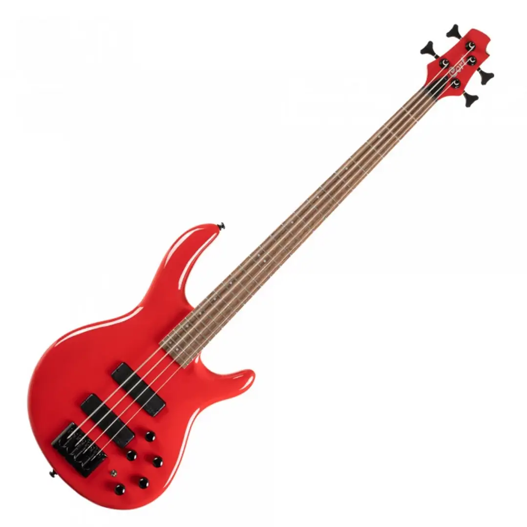 Bajo Eléctrico Cort C4 Deluxe CRD 4 Cuerdas Activo Bartolini Markbass Red 1