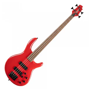 Bajo Eléctrico Cort C4 Deluxe CRD 4 Cuerdas Activo Bartolini Markbass Red