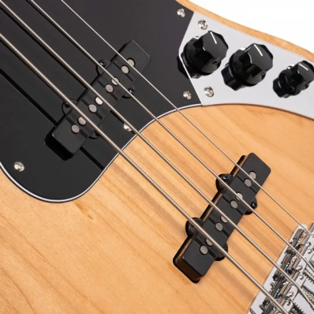Bajo Eléctrico Cort GB64JJ-NAT 4 Cuerdas Activo Pasivo Jazz Bass Natural 3