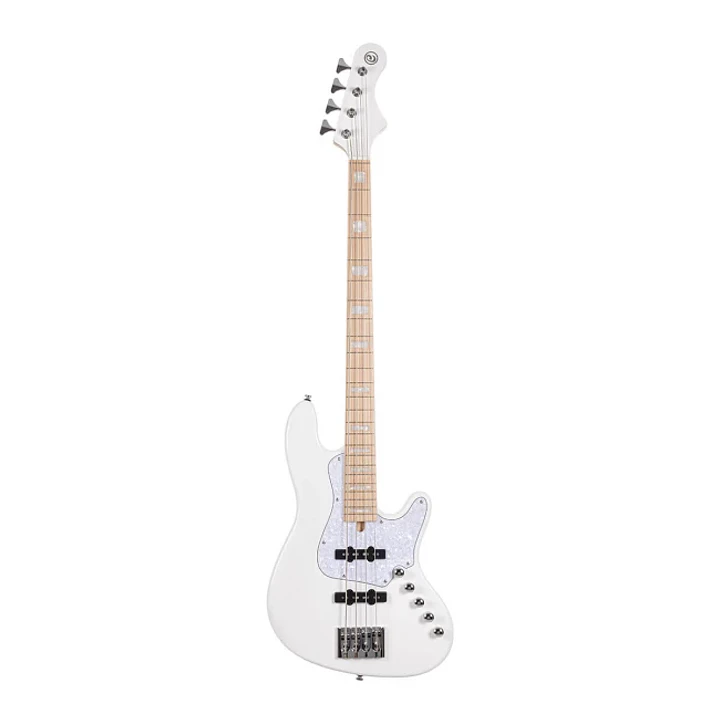 Bajo Eléctrico Cort Elrick NJS4-WHT 4 Cuerdas Activo Bartolini Jazz Bass White 1