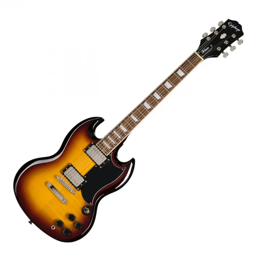 Guitarra Eléctrica Epiphone SG Tribute Plus Vintage Sunburst Humbucker 650R 700T 1