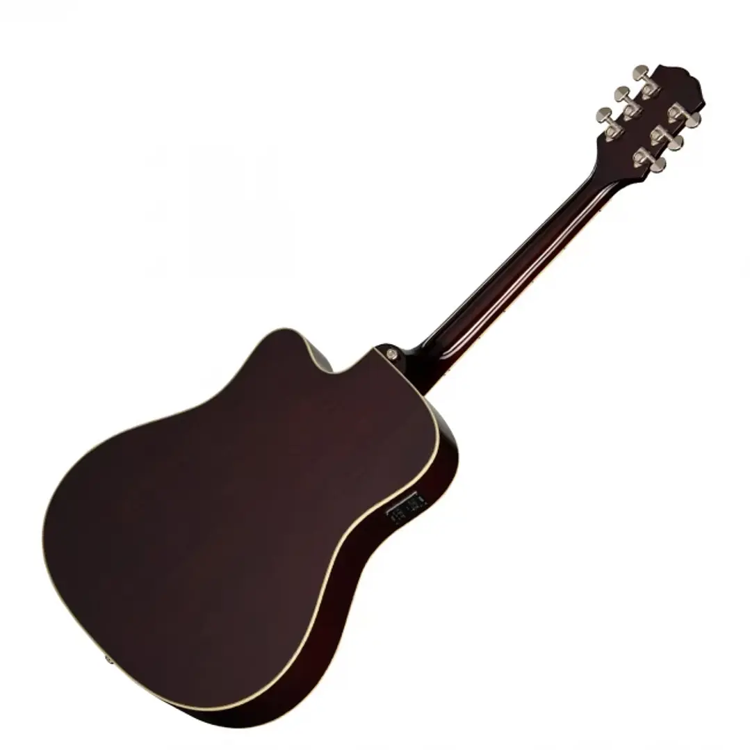 Guitarra Electroacústica Epiphone Hummingbird Studio EC Natural Cutaway Fishman Tapa Sólida 2