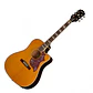 Guitarra Electroacústica Epiphone Hummingbird Studio EC Natural Cutaway Fishman Tapa Sólida - Miniatura 1