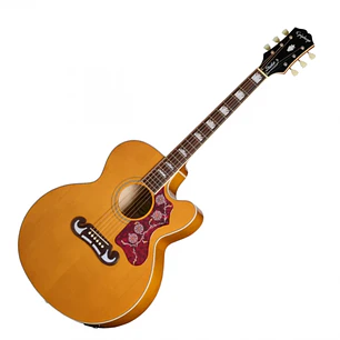 Guitarra Electroacústica Epiphone J-200 Studio EC Natural Super Jumbo Cutaway Fishman