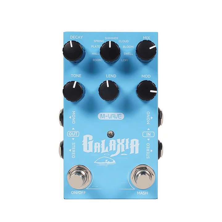 Pedal Reverb M-VAVE Galaxia Estéreo para Guitarra y Bajo – DD-Galaxia 1