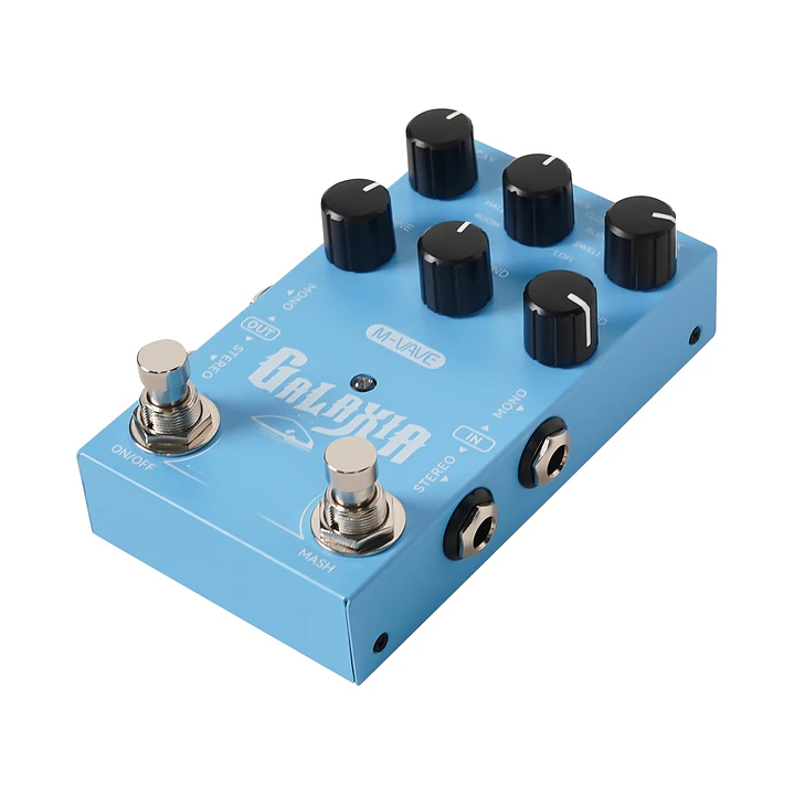 Pedal Reverb M-VAVE Galaxia Estéreo para Guitarra y Bajo – DD-Galaxia 3
