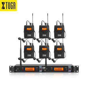 Sistema Monitor In-Ear Inalámbrico XTUGA IEM1200 6 Bodypacks
