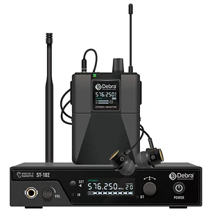 Sistema In-Ear Inalámbrico Debra ST-102 UHF Estéreo Bluetooth