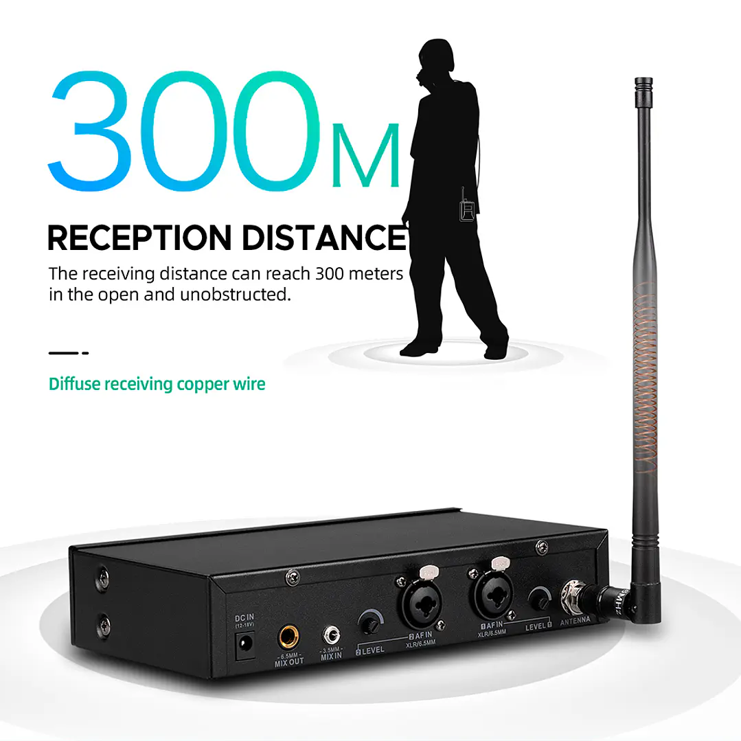 Sistema In-Ear Inalámbrico Debra ST-102 UHF Estéreo Bluetooth 5