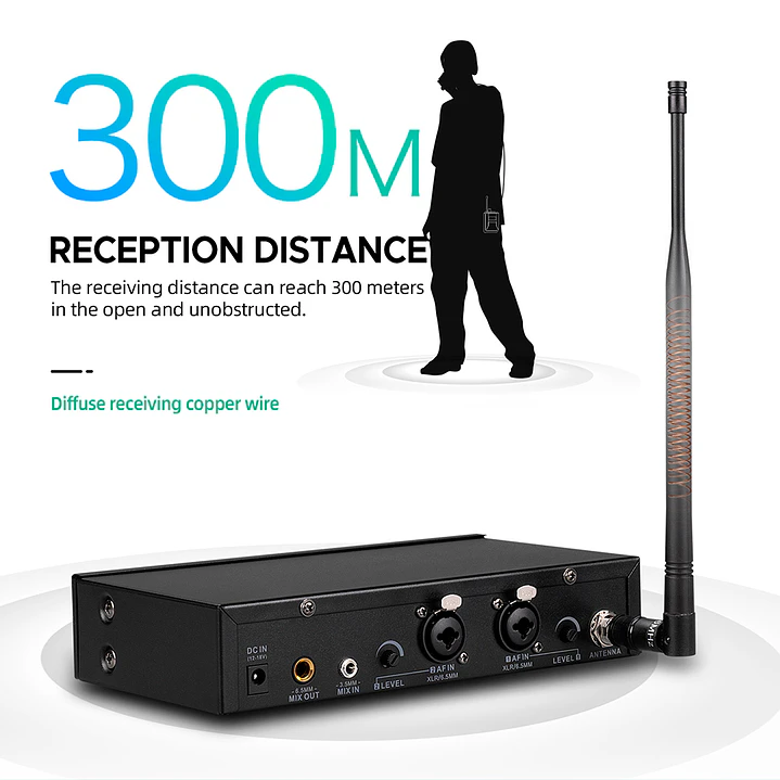 Sistema In-Ear Inalámbrico Debra ST-102 UHF Estéreo Bluetooth 5