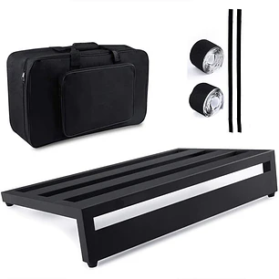 Pedalboard de Aluminio para Pedales de Guitarra con Bolso