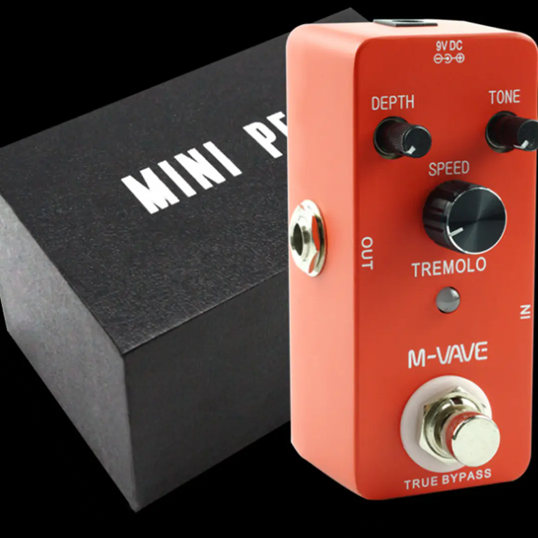 Pedal Tremolo M-VAVE ZH-TREMOLO para Guitarra – True Bypass 6