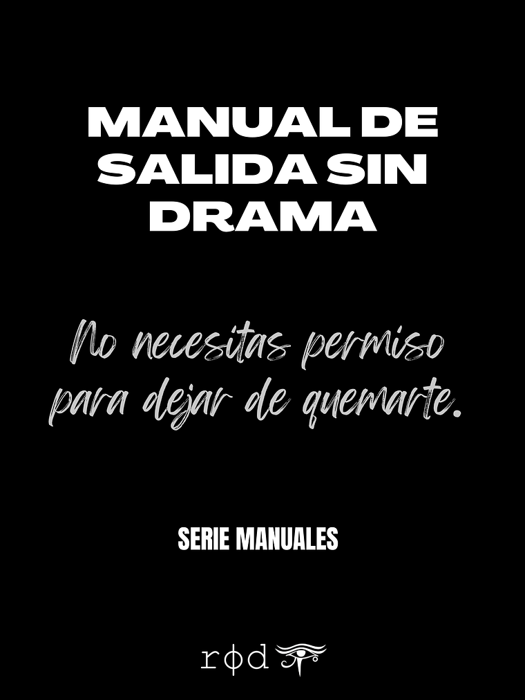 MANUAL DE SALIDA SIN DRAMA 1