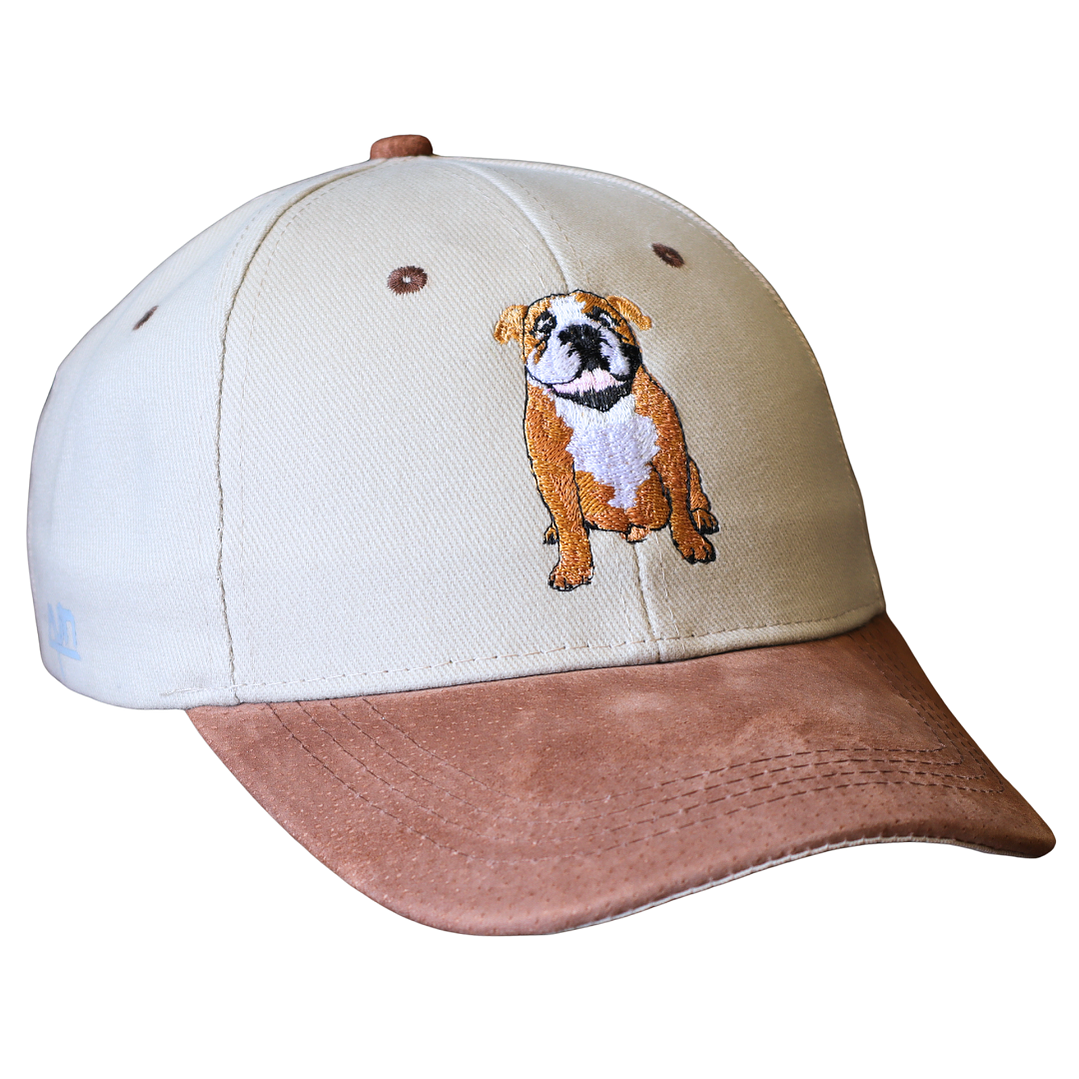 Jockey bordado con perro Bulldog Inglés  1