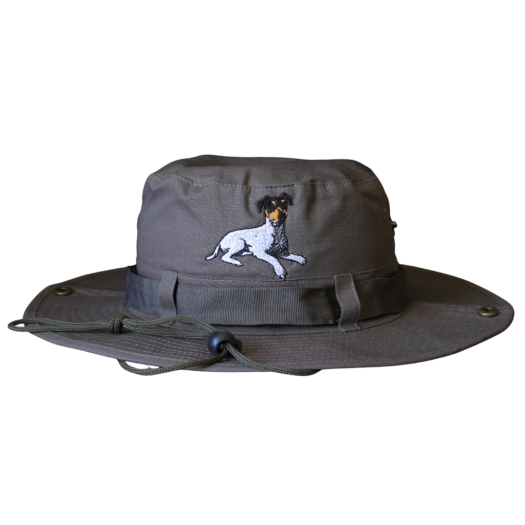 Gorro de Pescador bordado con perro Terrier Chileno 1