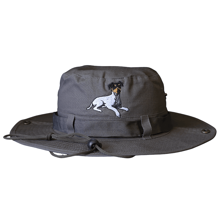 Gorro de Pescador bordado con perro Terrier Chileno 1