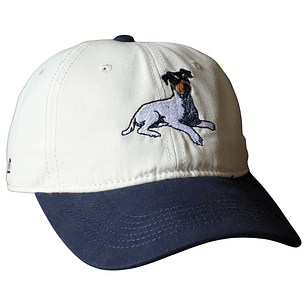 Jockey bordado con perro Terrier Chileno