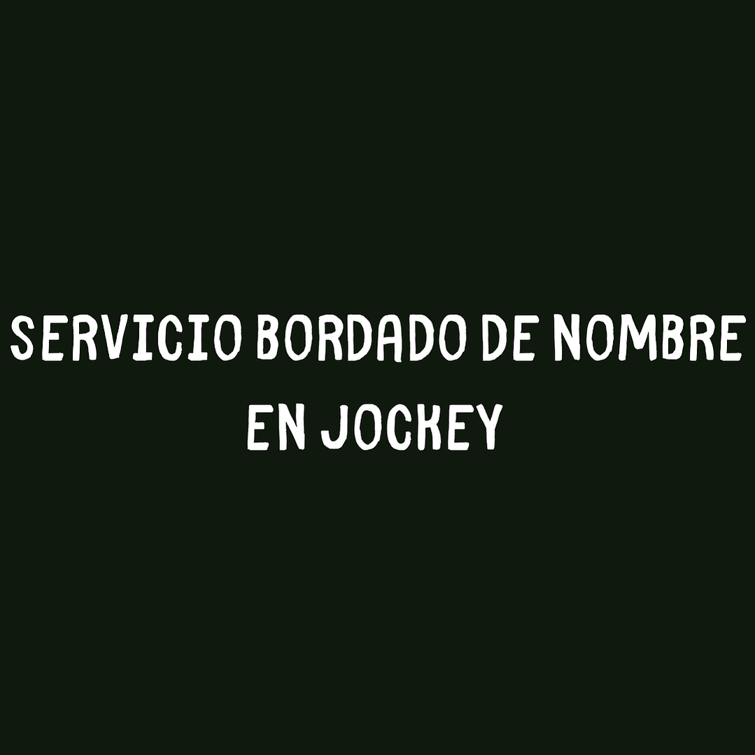 Servicio de bordado de nombre en jockey 1