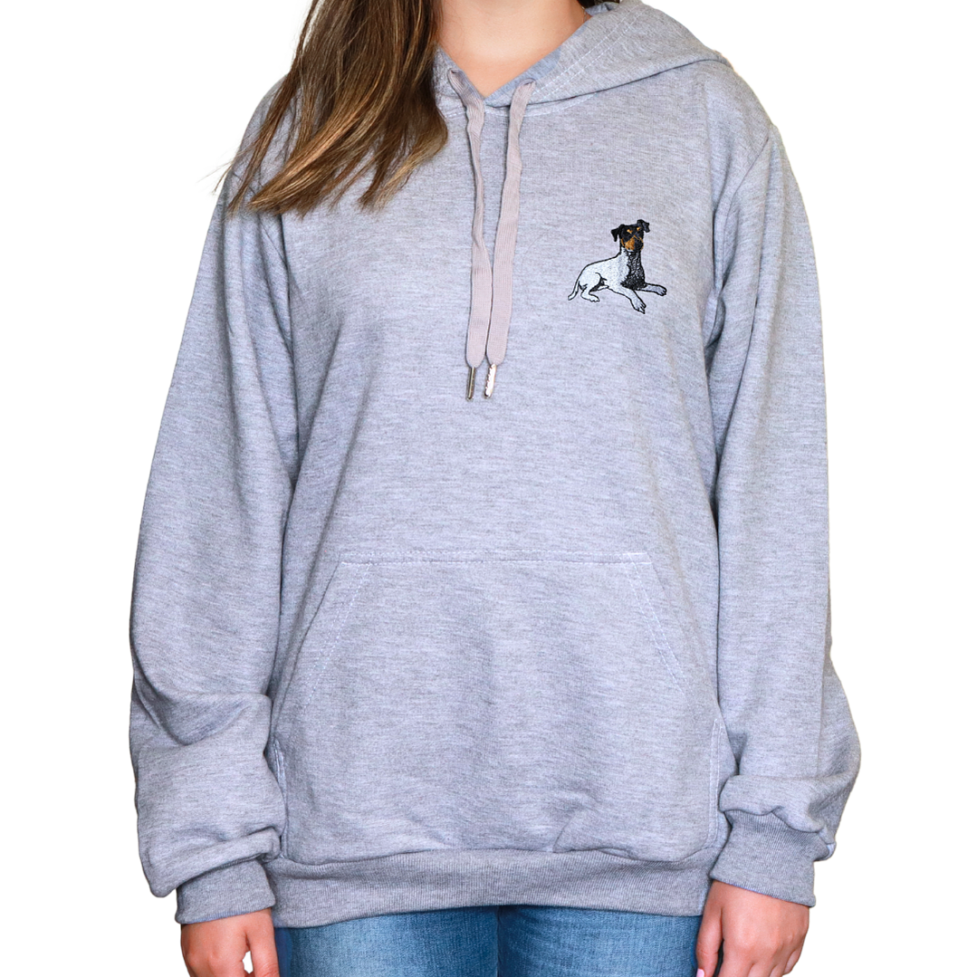 Polerón Mujer y Hombre bordado con perro Terrier Chileno  1