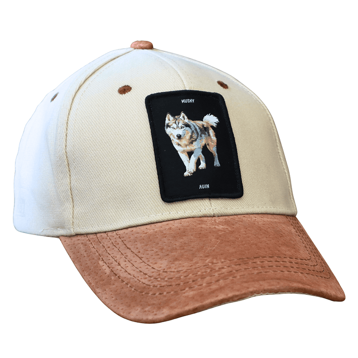 Jockey con perro Husky tejido en parche 1